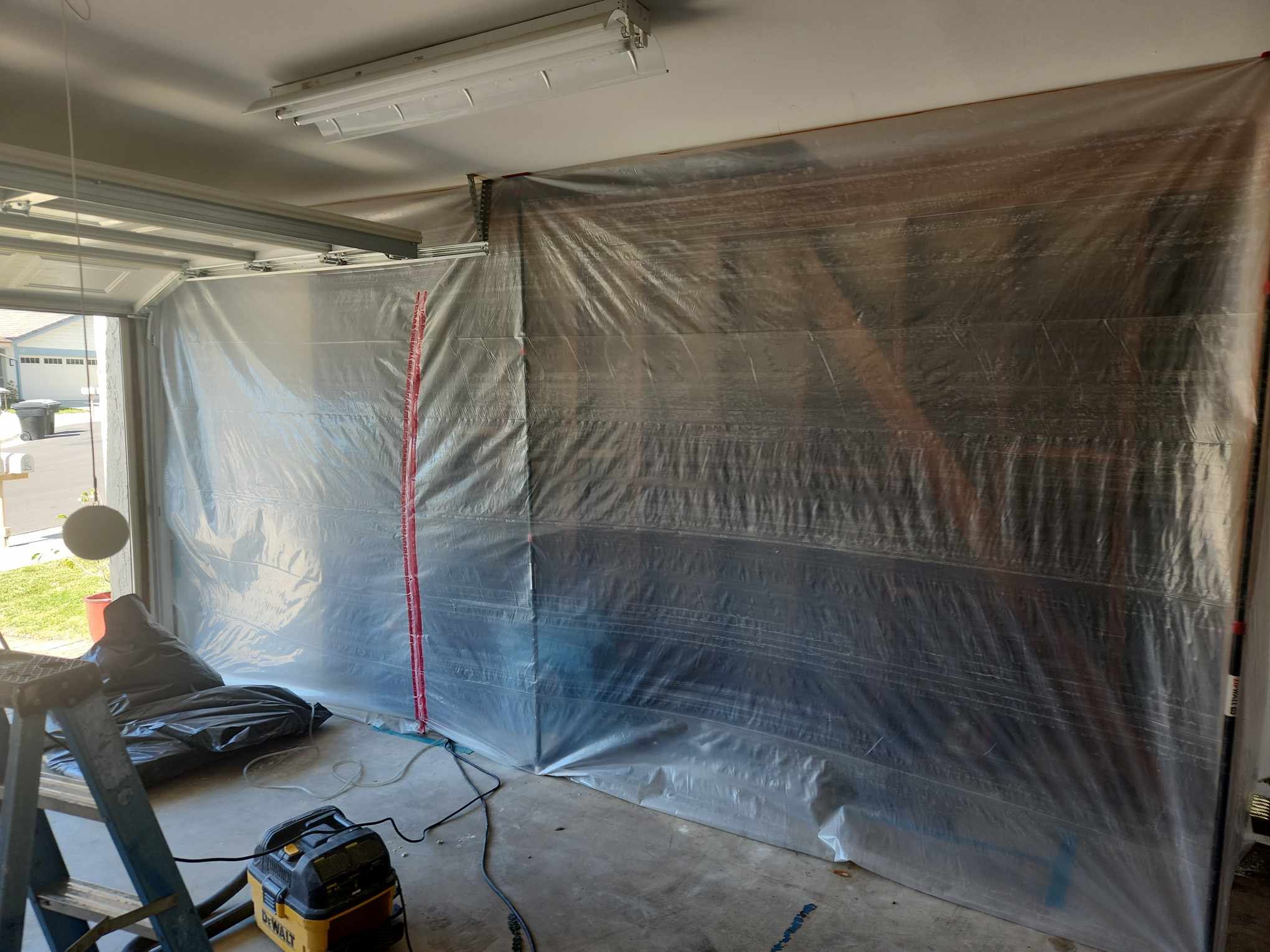 C&C Contractor Group containment and drying on a restoration job